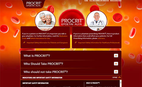 Procrit HCP site
